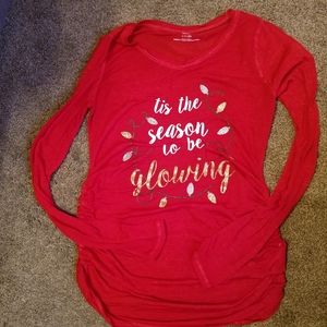 Christmas Maternity Top